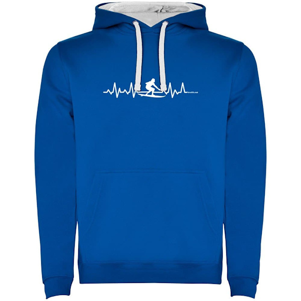 Kruskis Hættetrøje Surf Heartbeat Two-colour Blå XL Mand