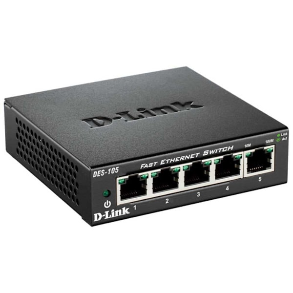 D-link Des-105 5 Switch Svart One Size / EU Plug