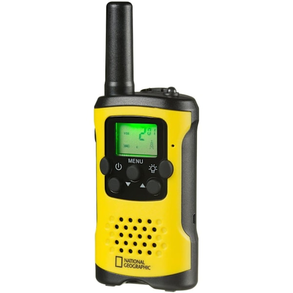 National Geographic Lang Distance Talkies Op Til Walkie 6 Km Håndfri Fungere Sort