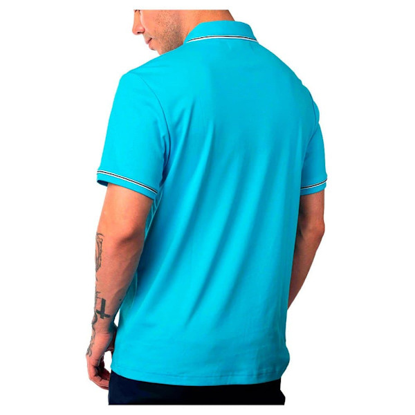 Original Penguin Earl Organic Interlock Kortärmad Polotröja Blå S Man