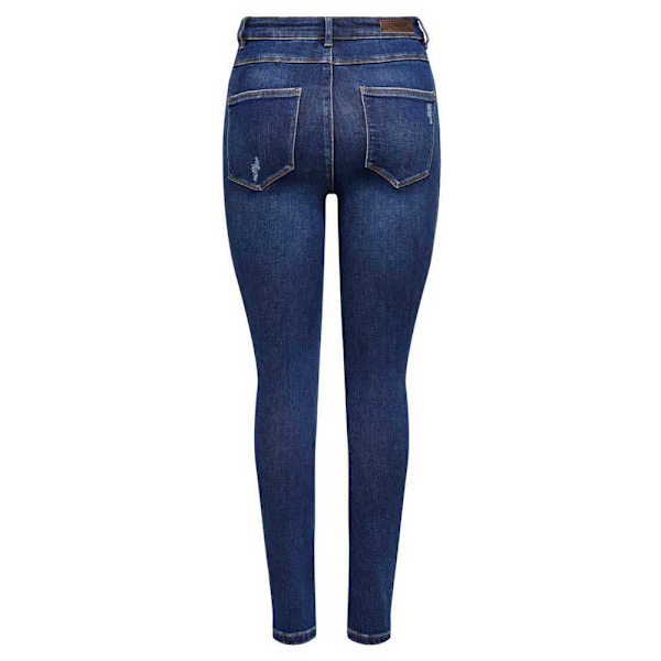 Only Jeans Mila Life High Waist Skinny Ankle Bk375 Blå 26 / 30 Kvinde