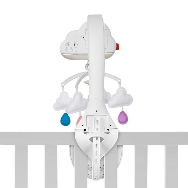 Fisher Price Spjälsängskarusell Mobil Regn Och Regnbåge Med Lugnande Ljud Och Ljus Flerfärgad