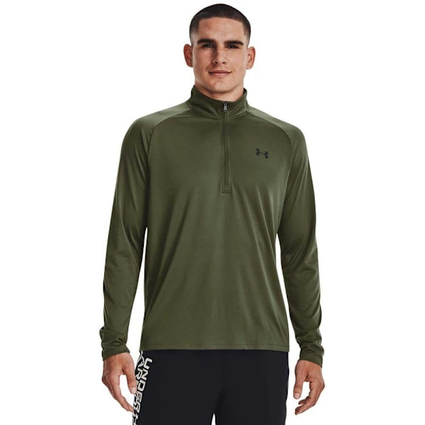 Under Armour Tech™ 2.0 Halv Lynlås Langærmet T-shirt Grøn XS / Regular Mand