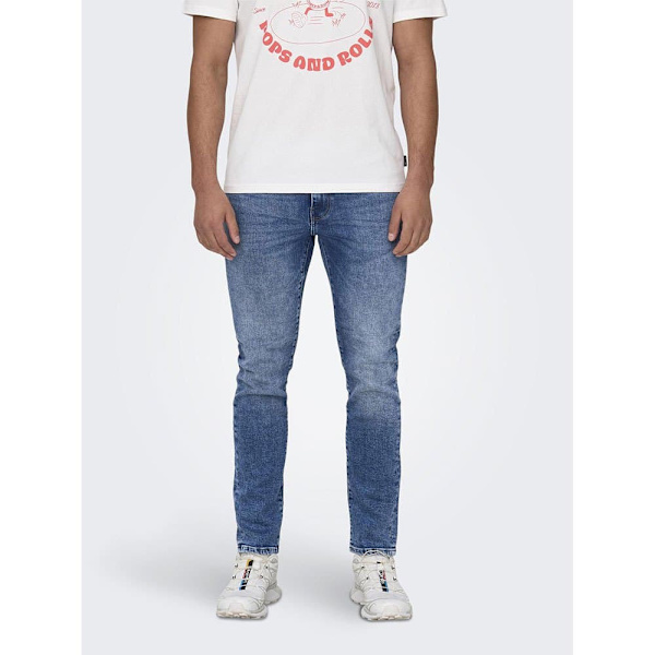 Only & Sons Jeans Weft Regular Fit One Mbd 5094 Tai Blå 32 / 32 Man