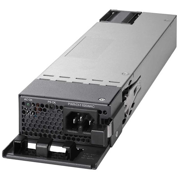 Cisco Strømforsyning 1100w Ac 80 Plus Platinum Grå