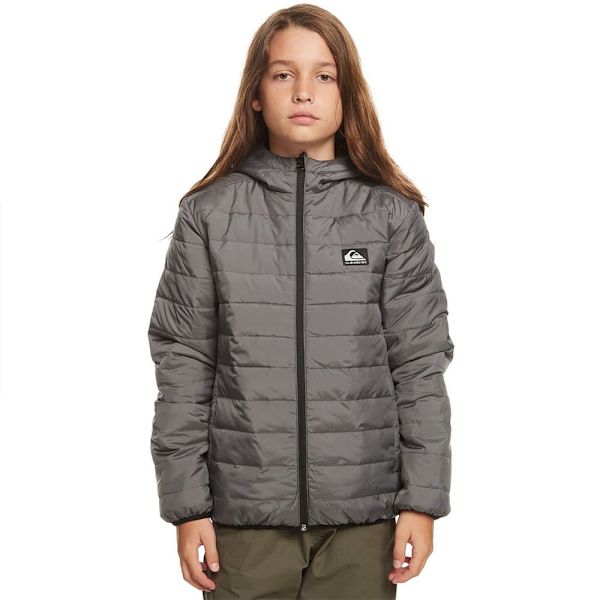 Quiksilver Jakke Scaly Reversible Sort 12 Years Dreng