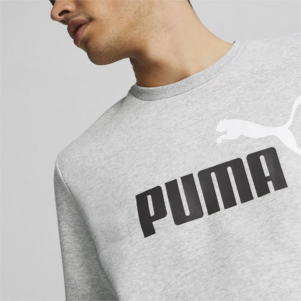 Puma Hættetrøje Ess+ 2 Col Big Logo Grå XL Mand