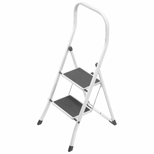 Gierre Stål Stige B0200 2 Escalones Hvid