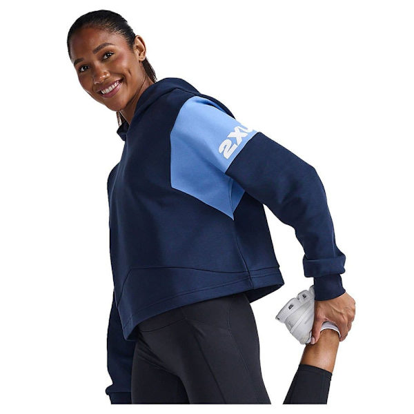 2xu Form Spliced Crop Hoodie  L Kvinna