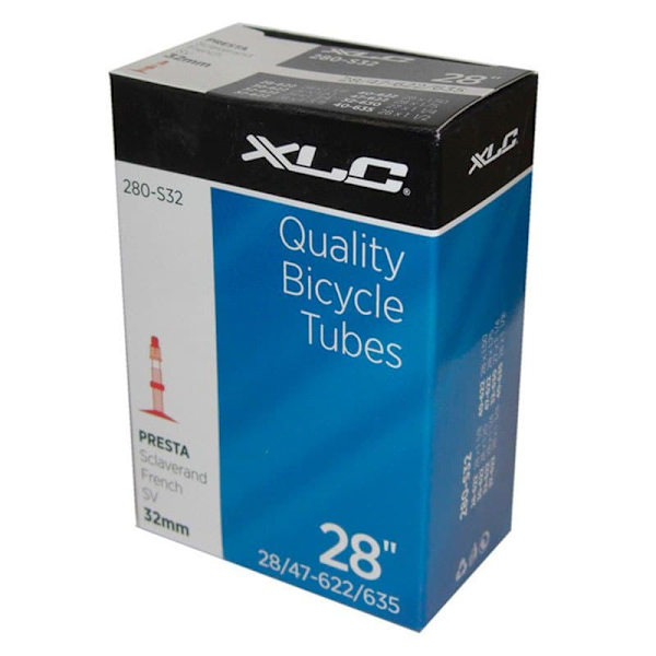 Xlc Rør Presta 32 Mm 50 Enheder Sort 27-28´´ / 1-1/8-1.75