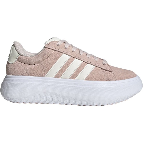 Adidas Grand Court Platform Suede Sko Rosa EU 40 2/3 Kvinde