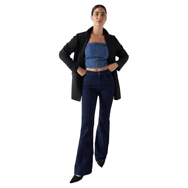 Salsa Jeans Ærmeløs T-shirt 21007210 Bustier Blå S Kvinde