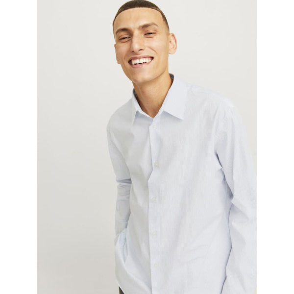 Jack & Jones Bushwick Stanley Skjorte Med Lange ærmer Blå XS Mand