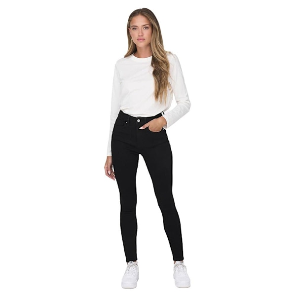 Only Jeans Mila Svart 27 / 32 Kvinna