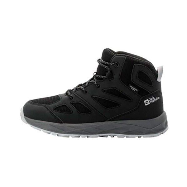 Jack Wolfskin Woodland 2 Texapore Mid Vandrestøvler Sort EU 33