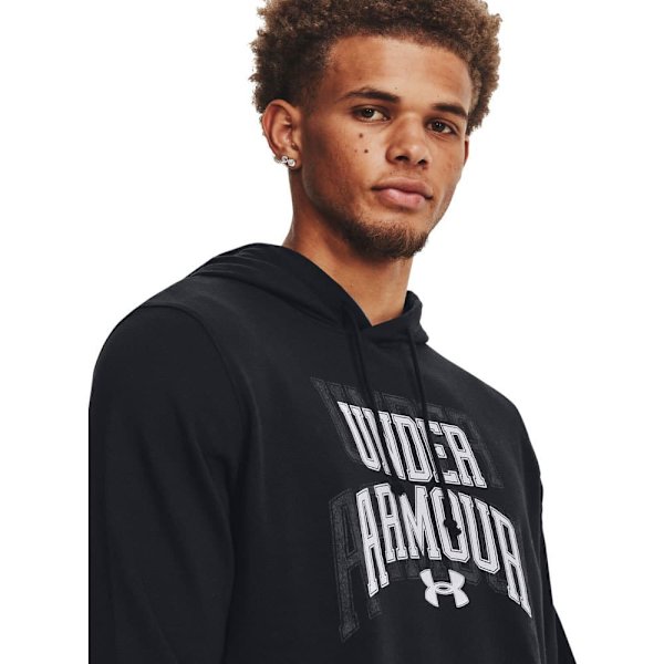 Under Armour Hættetrøje Rival Terry Graphic Sort XS Mand