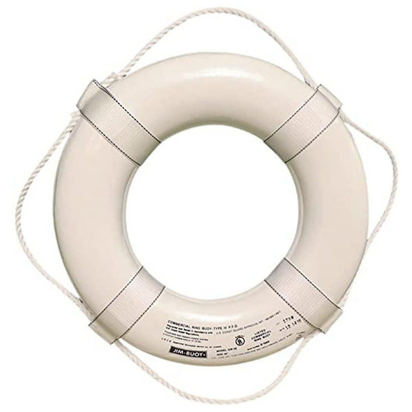 Cal June Life Sormus Hihnoilla G-style Valkoinen 76 cm