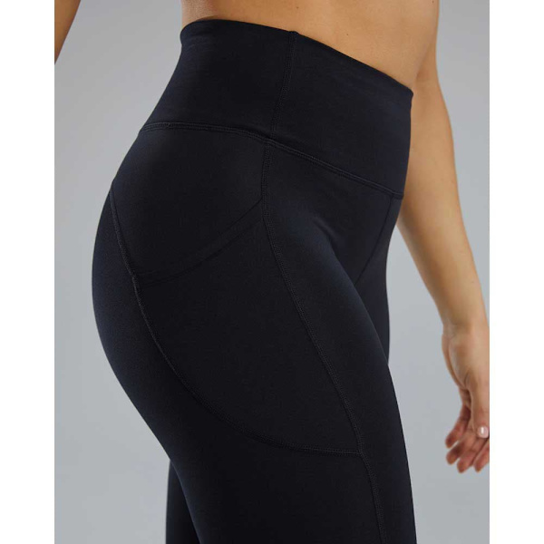 Tyr Leggings Hög Midja Base Kinetic 28´´ Pocket Svart S Kvinna