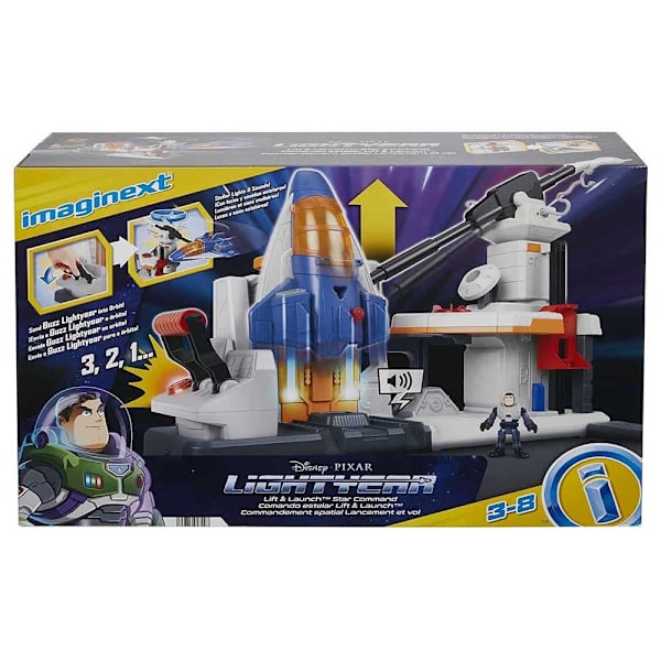 Imaginext Lift Ja Launch Star Command. Mukana Disney Ja Pixar Lightyear Monivärinen 3 Years
