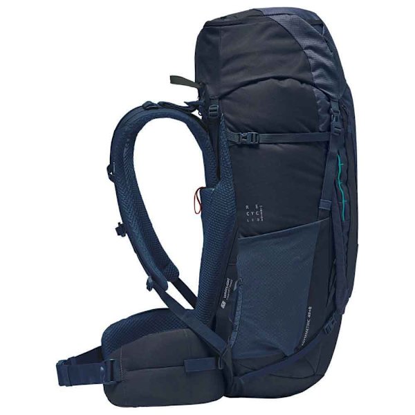 Vaude Tents Rygsæk Asymmetric 48+8l Blå