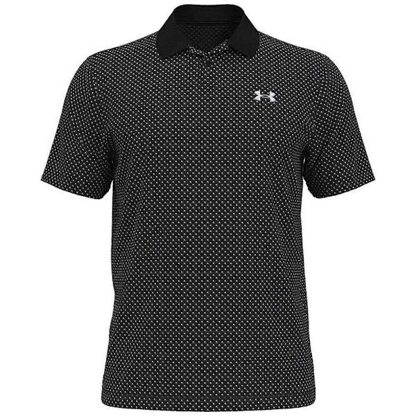 Under Armour Golf Kortærmet Polo Performance 3.0 Printed Sort L / Regular