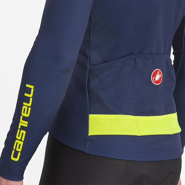 Castelli Langærmet Trøje Puro 3 Fz Blå M Mand