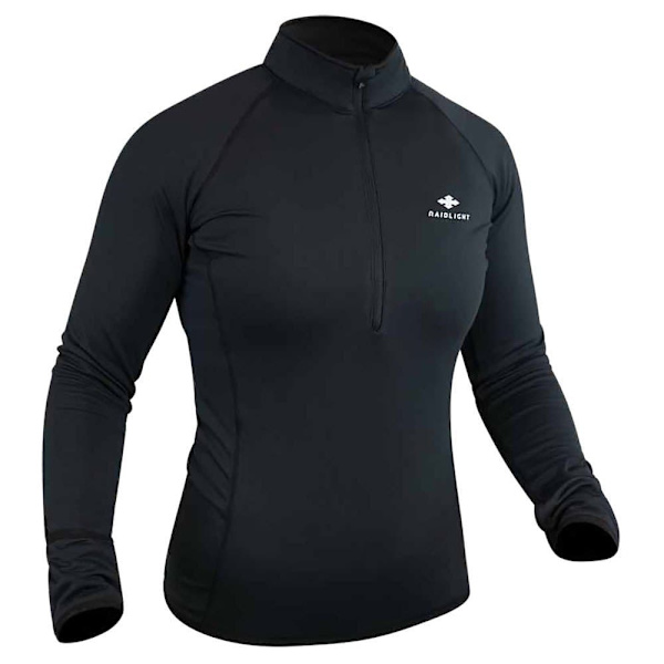 Raidlight Langærmet T-shirt Wintertrail Sort XS Kvinde