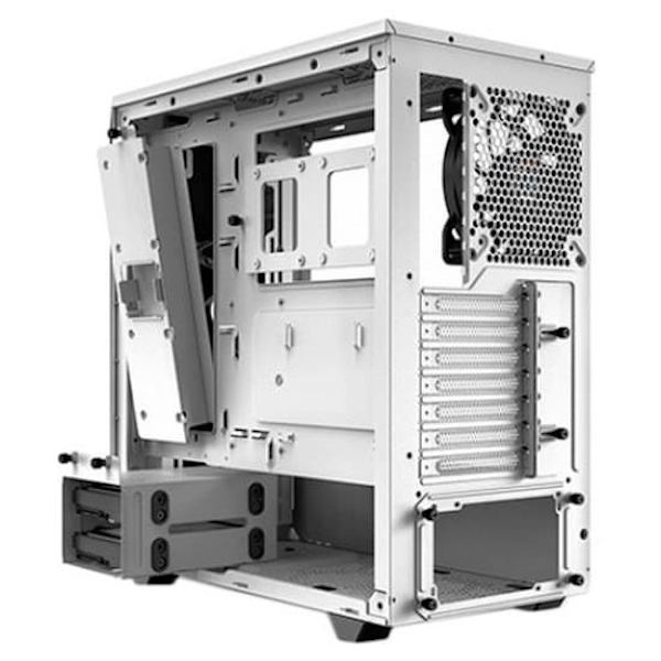 Be Quiet Window Tower Box Pure Base 500 Vit,Röd