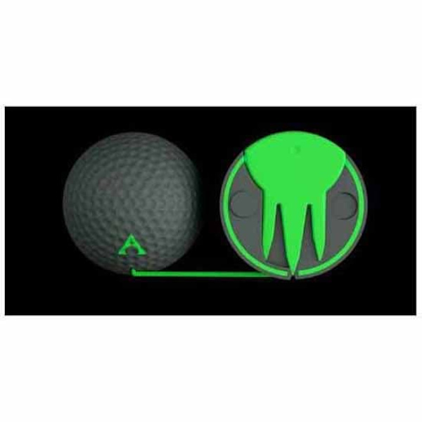 Alignment Ball Golfboll Practice Aim Grönt