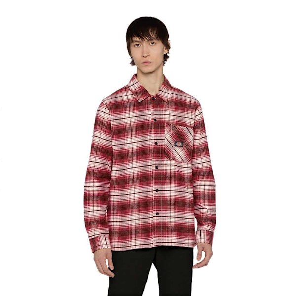 Dickies Forest Check Skjorte Med Lange ærmer Rød XL Mand