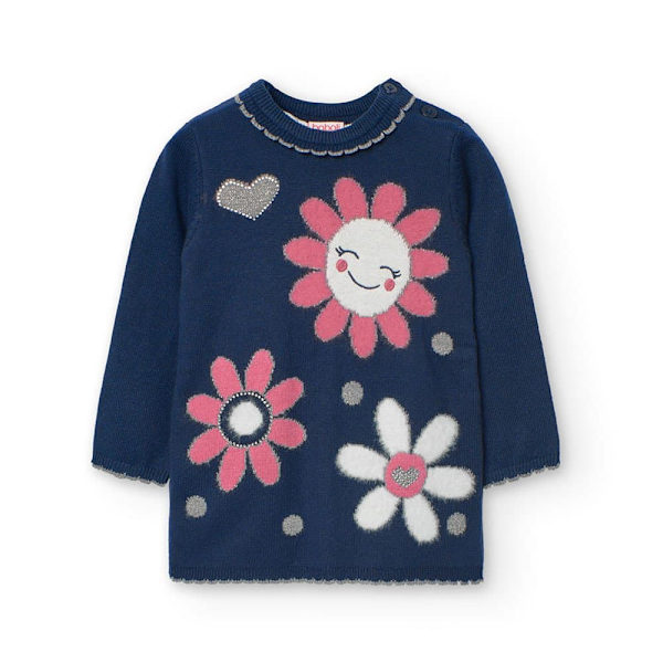 Boboli Knitwear Klänning Blå 8 Years