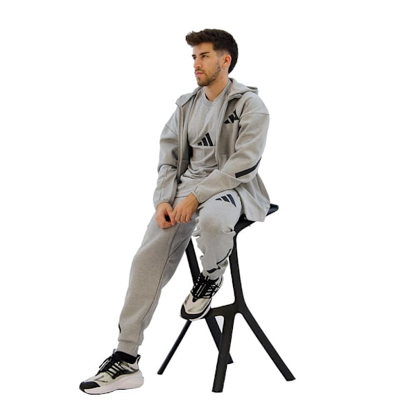 Adidas New Z.n.e Sweatshirt Med Dragkedja Grå S / Regular Man