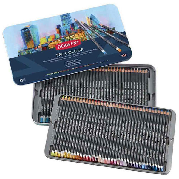 Derwent Metalkasse Blyant Procolour 72 Enheder