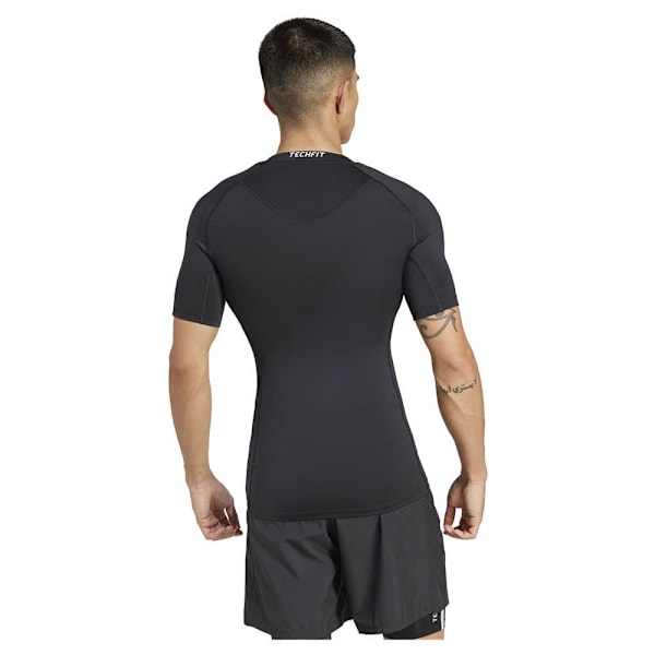 Adidas Techfit 3 Stripes Lyhythihainen T-paita Musta 2XL Mies