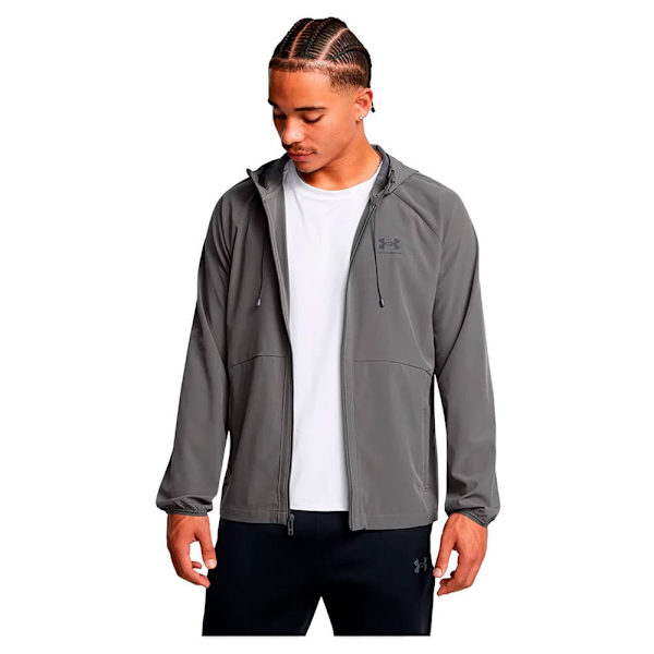 Under Armour Stretch Woven Vindjakke Grå L Mand