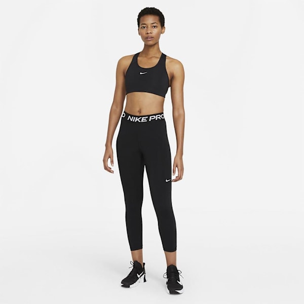 Nike Pro 365 Cropped 3/4 Trikåer Svart M Kvinna