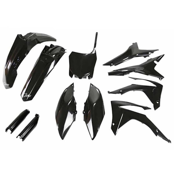 Ufo Plastsæt Honda Crf 250r/450r 2014-2017 With Airbox Cover Eu Hokit121f-001 Fork Protectors &