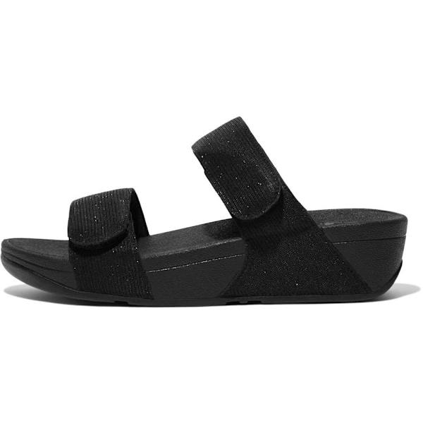Fitflop Lulu Adjustable Shimmerlux Sandaler Svart EU 39 Kvinna