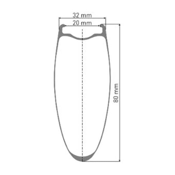 Dt Swiss Etupyörä Road Arc 1400 Dicut 80 Cl Disc Tubeless Musta 12 x 100 mm