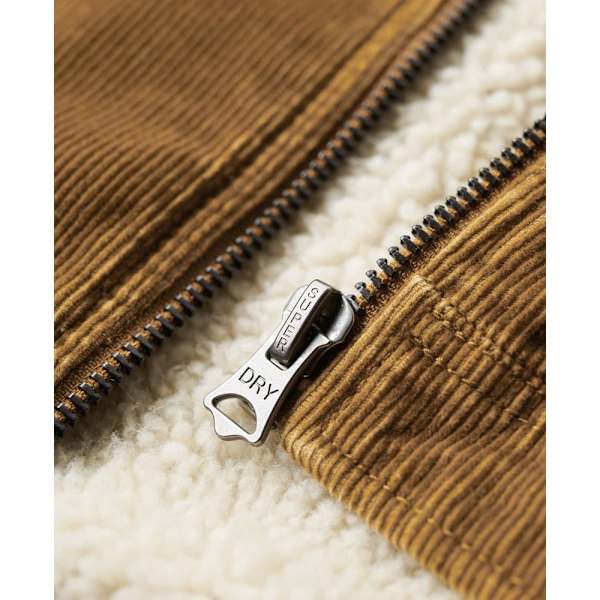Superdry Jacka Cord Lined Cropped Brun 2XS Kvinna