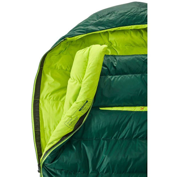 Nordisk Tension 500 Makuupussi Vihreä Regular / Left Zipper