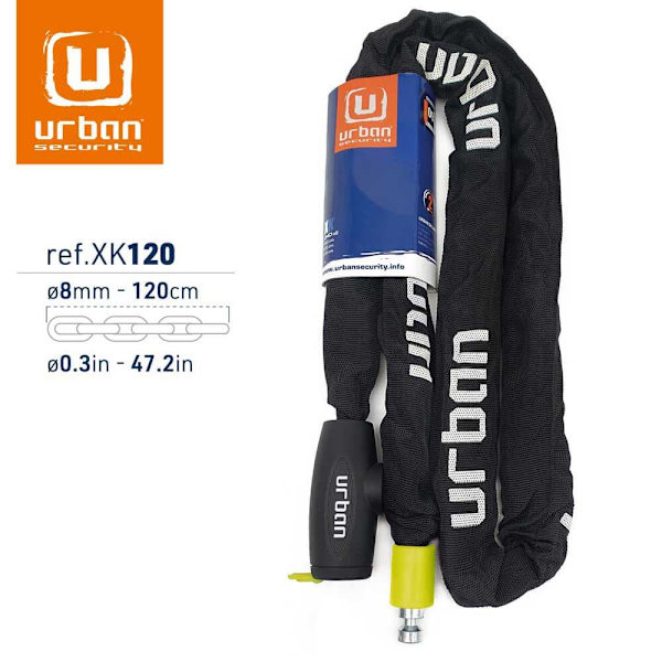 Urban Security Xk 120 Kæde Låse Gul 120 cm