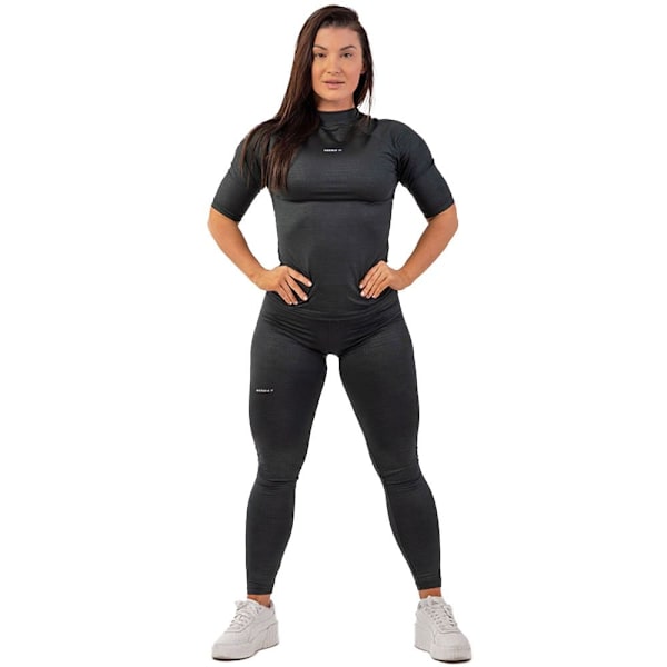 Nebbia Lyhythihainen T-paita Python Snakeskin 416 Musta L Nainen