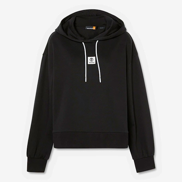 Timberland Stack Logo Loop Back Hættetrøje Sort M Kvinde
