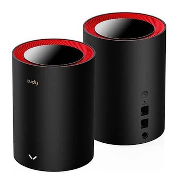 Cudy Wifi Repeater M3000 2 Enheder Sort, Rød