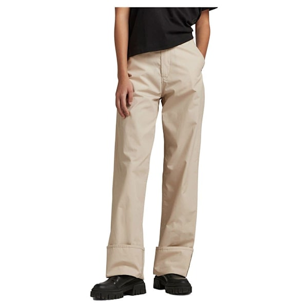 G-star Stray Regular Straight Fit Chinobyxor Beige 33 / 32 Kvinna