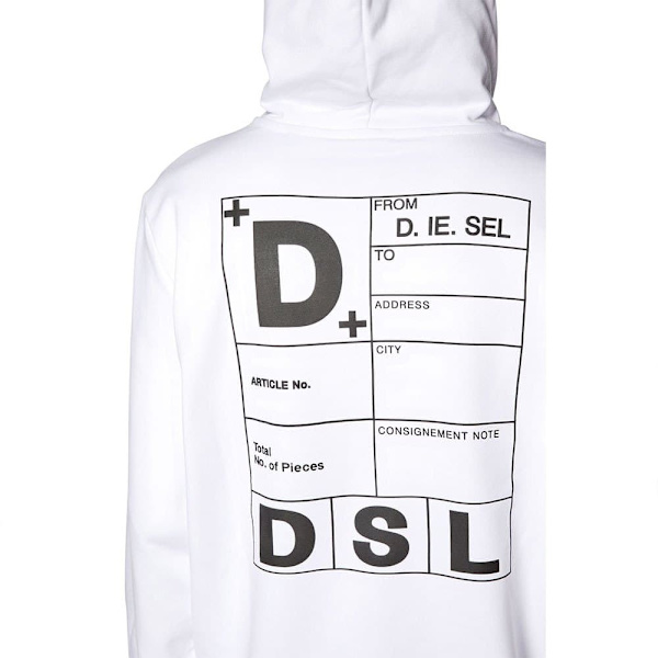 Diesel Luvtröja Ginn K35 Vit XL Man