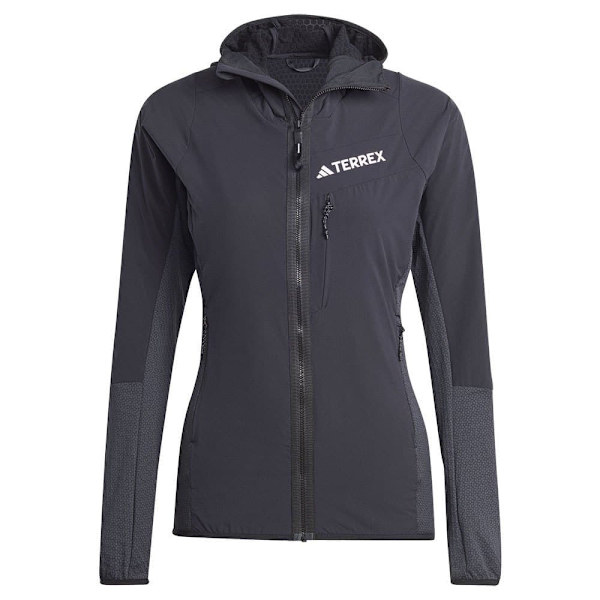 Adidas Fleece Med Fuld Lynlås Terrex Techrock Wind Fleece Grå L Kvinde