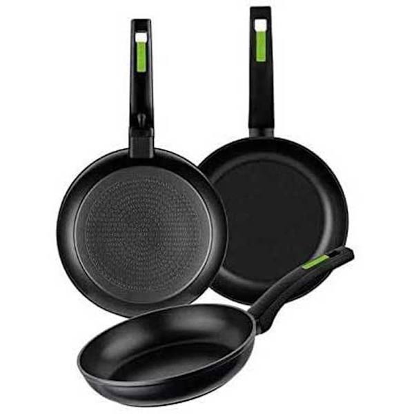 Monix Paistinpannu M481241 18/22/26 Cm 3 Yksiköt Musta