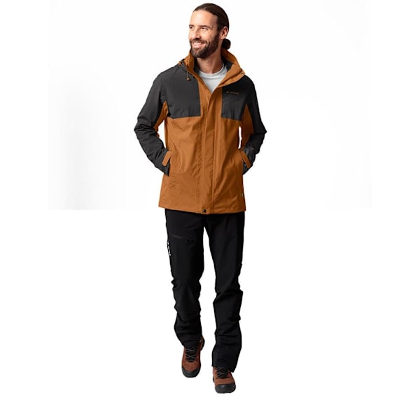 Vaude Regnjacka Med Full Dragkedja Rosemoor 3 In 1 Brun M Man